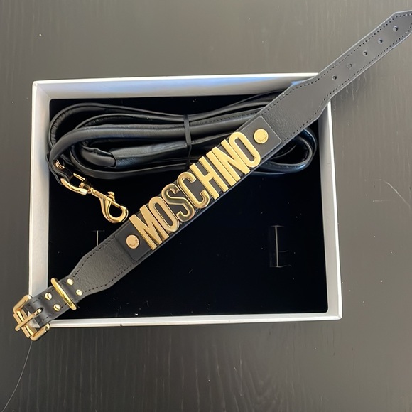 H&Moschino Leather Dog Collar and Leash - Picture 2 of 6